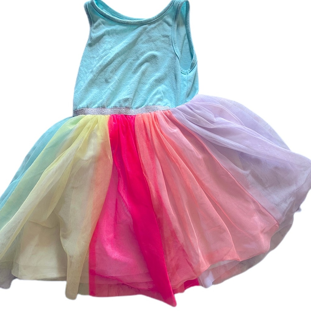 Colorful rainbow tutu dress size 4t